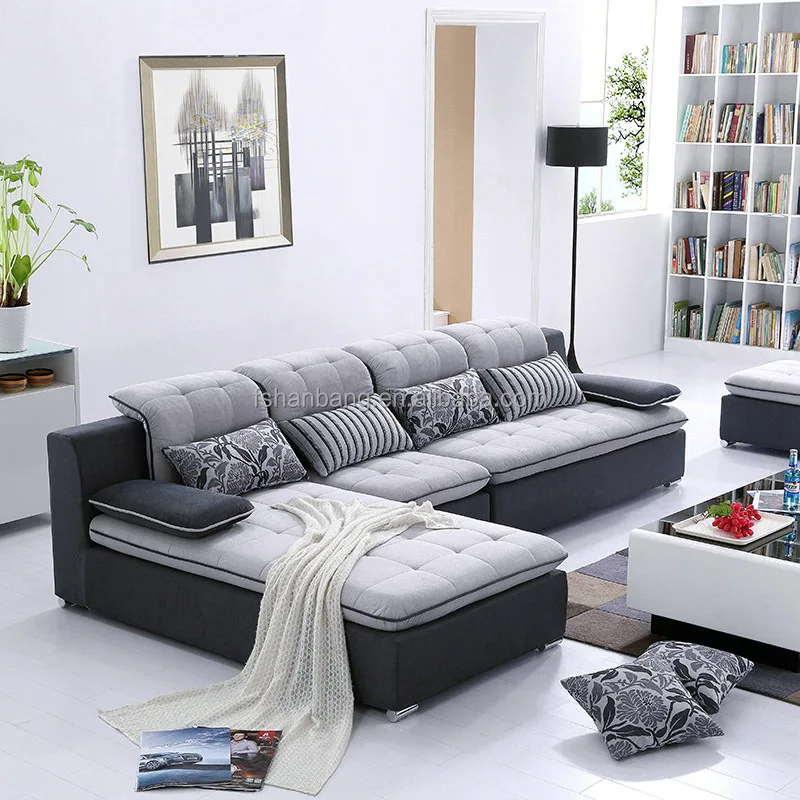 Hotsales Trendy Modern Design Living Room Fabric Sectional Sofa Set