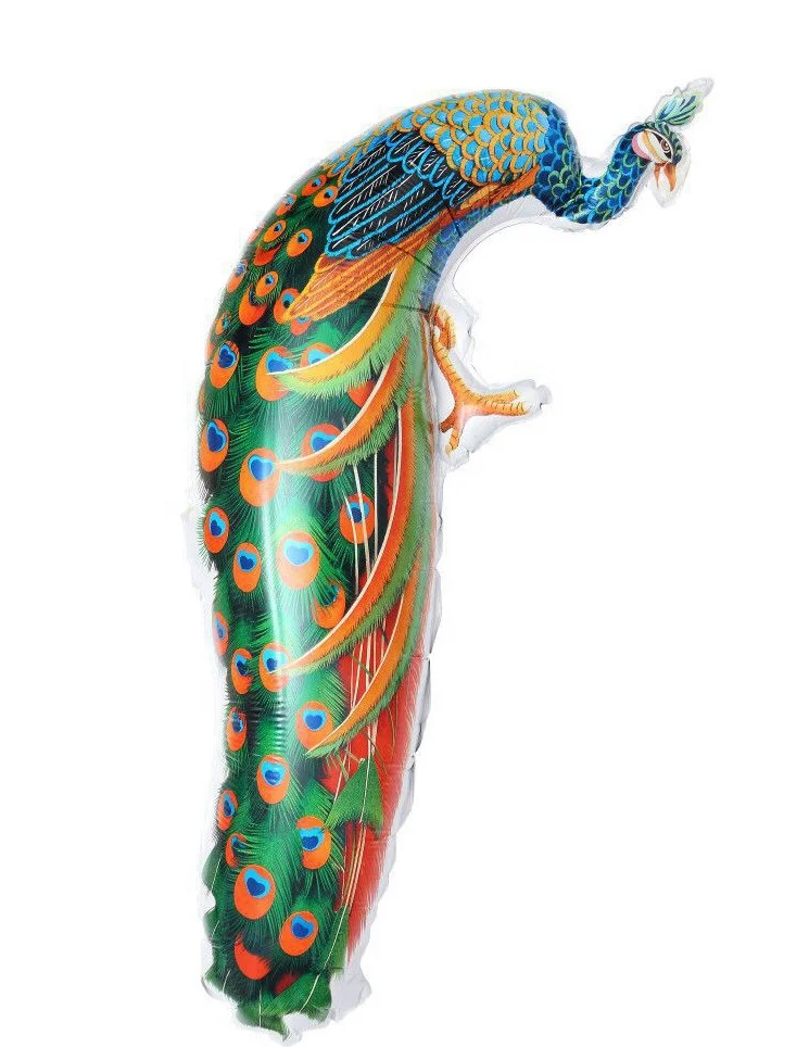 
New Arrival High Quality Huge Peacock Bird Shaped Aluminium Foil Balloons For Party Decorations 