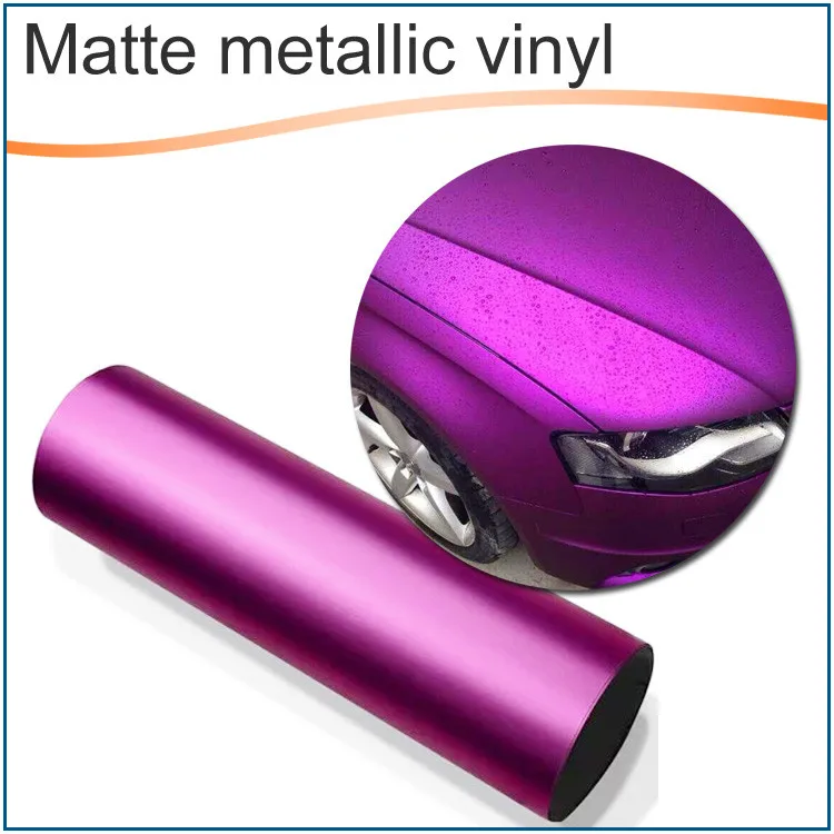 Premium auto stickers film matte chrome car vinyl low tape car body wrap foil self adhesive vinyl PVC roll