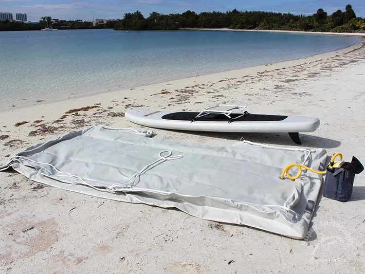 Float Fishing Dock Mattress Platform, Inflatable Floating Dock Boat Water Platform