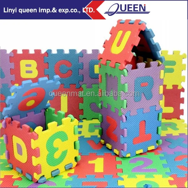 kids play mat alphabet number puzzle eva mat inter-locking factory directly for sale