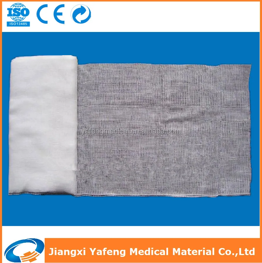 
100% cotton medical surgical zigzag gauze with CE & ISO 13485 