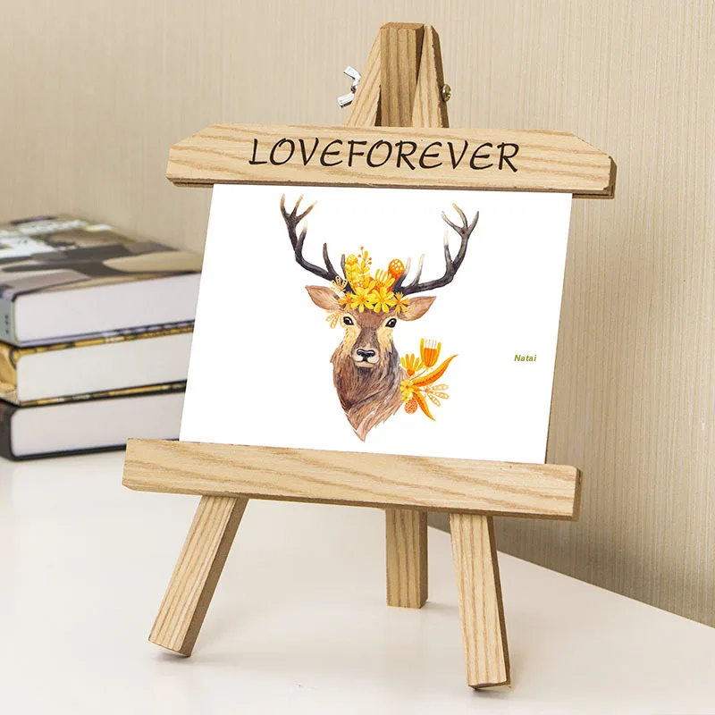 Solid wood frame wooden creative personality photo frame phase frames with stand