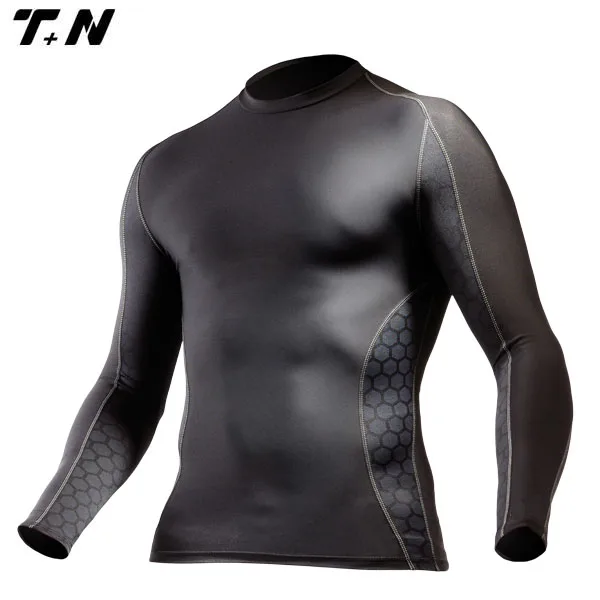 Polyester Spandex Custom  Compression Shirts Rash Guard