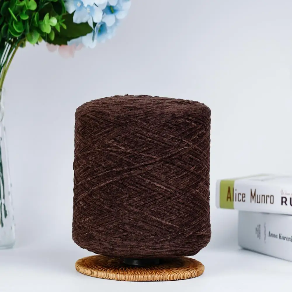 
Factory Cheap 100 Polyester Chenille Yarn Dyed 