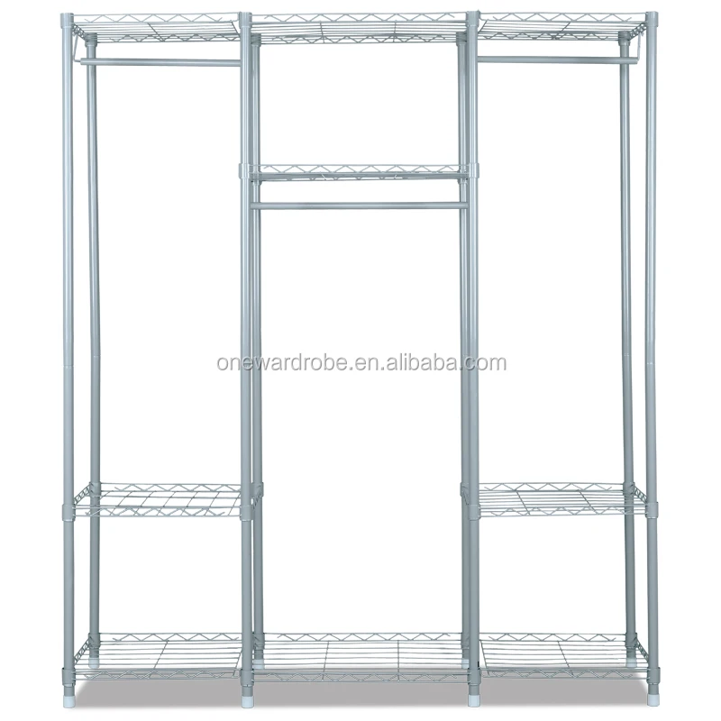 Huge size 19mm Oxford cloth steel mesh structure portable folding wardrobe