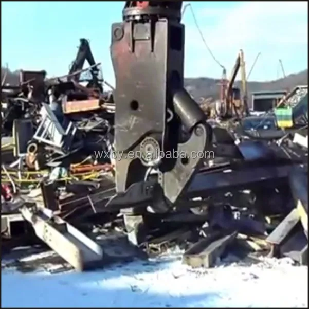 Excavator attachment machinery parts hydraulic shear demolition shear scrap metal shear steel sheet