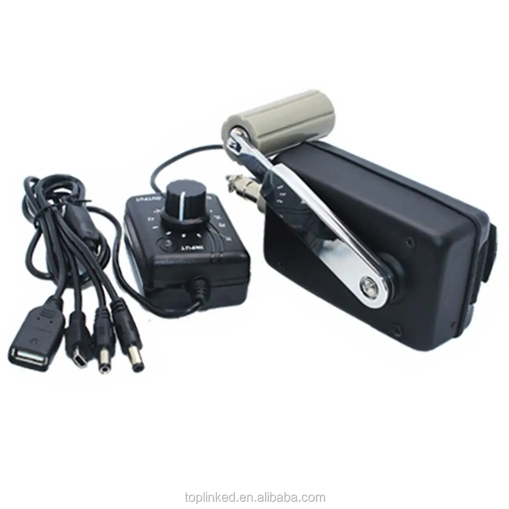 Mini Renewable military hand power generator hand crank generator
