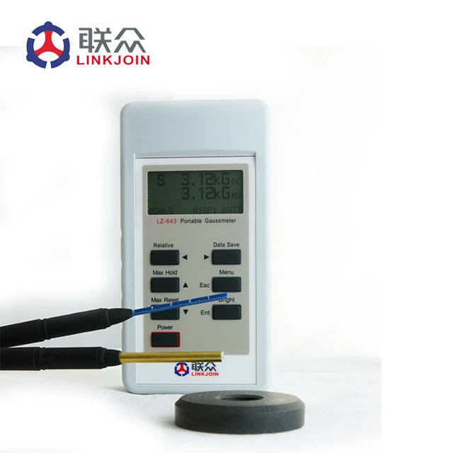 LINKJOIN LZ-643 portable gauss meter handheld digital magnetic field meter gaussmet manufacture with CE trade assurance supplier