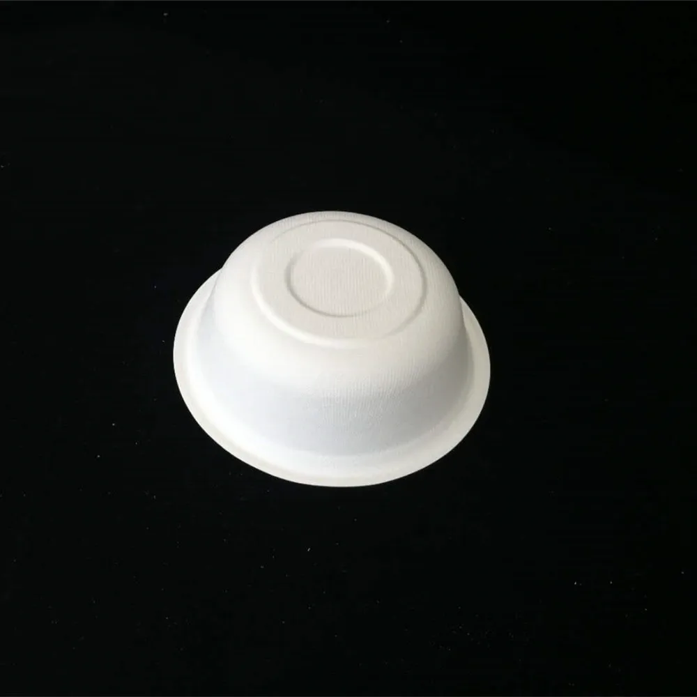 Disposable Biodegradable Bagasse Round Bowl Bamboo Pulp Bowl