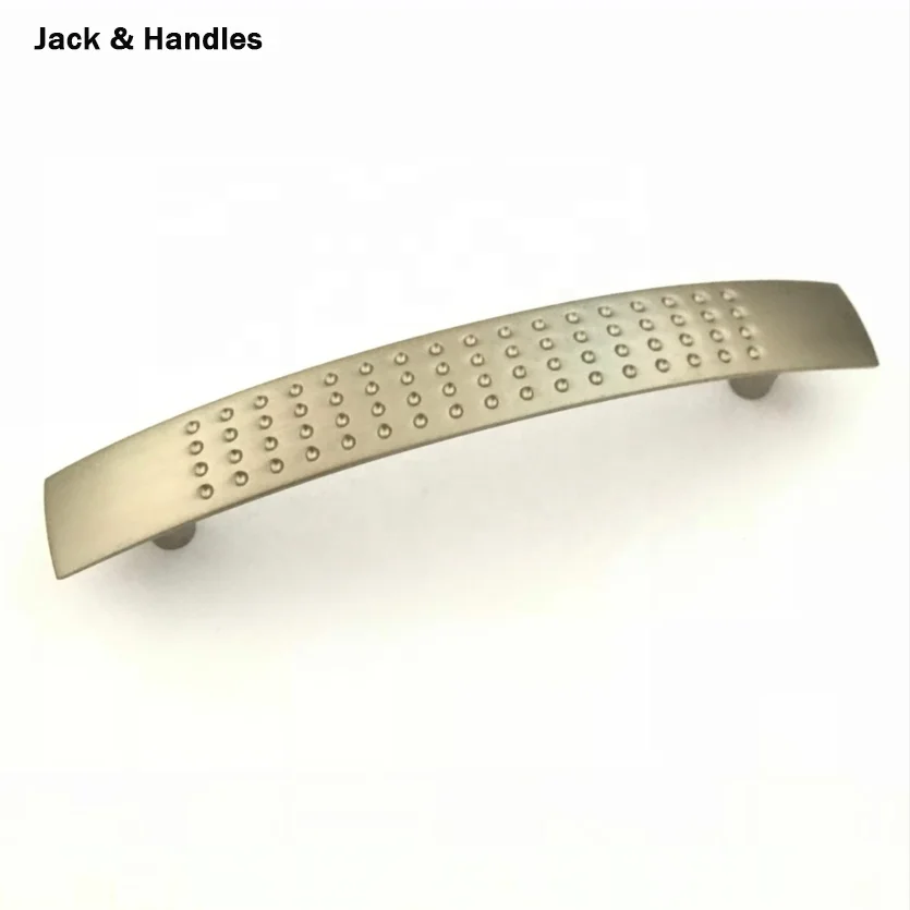 96mm and 128mm antique furniture cabinet drawer dimple bow zinc alloy handle