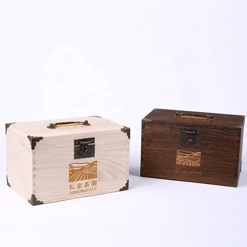 
Custom Chinese Characteristics Tea Wooden Packaging Box 