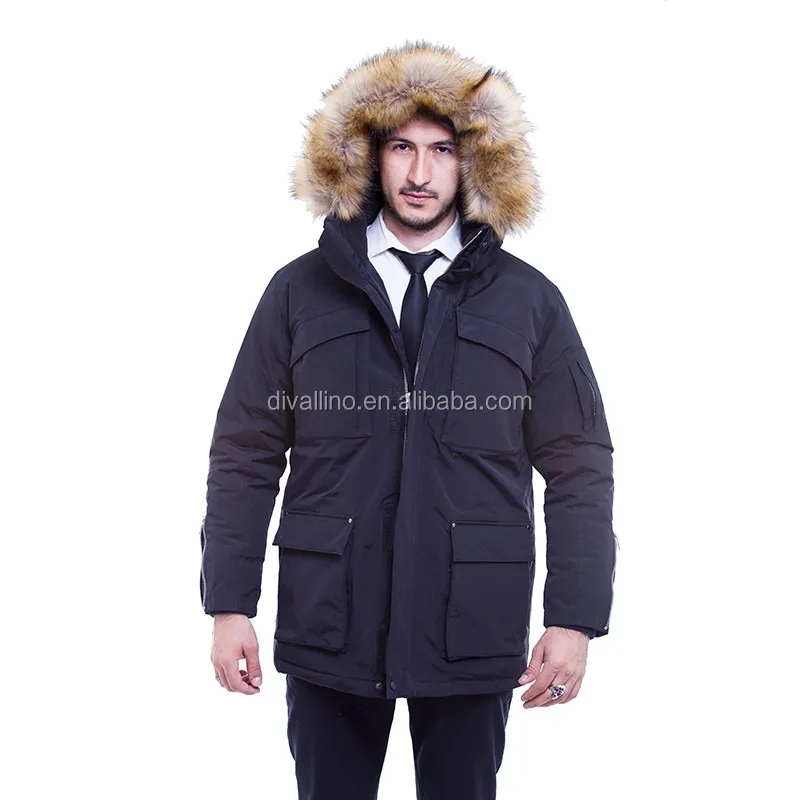 2020 Direct Factory of Fur Trim Down-Filled Parka and Winter Coat for Men