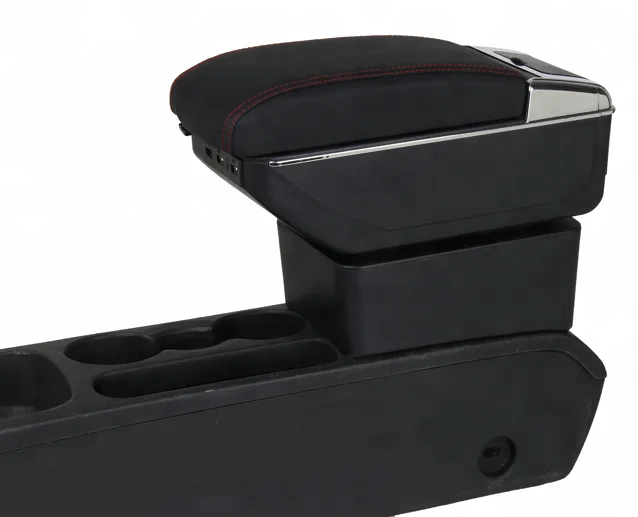 2018 New design 7 USB Japan  NOTE PU leather armrest console box
