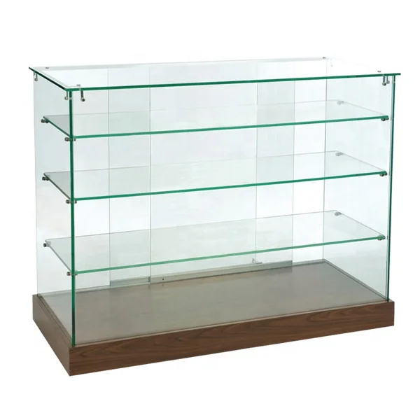 factory direct sell wooden showcase bottom with cabinet for retail stores