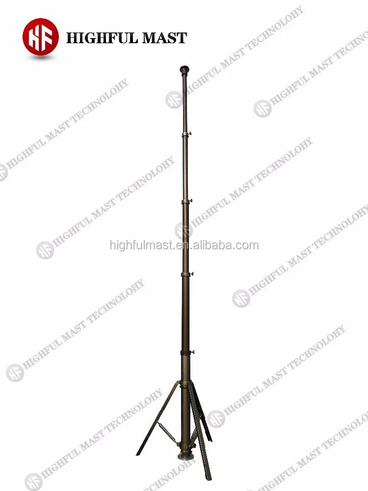 18m-35m highest quality Telescoping Mast for WiFi Antennas and camera
