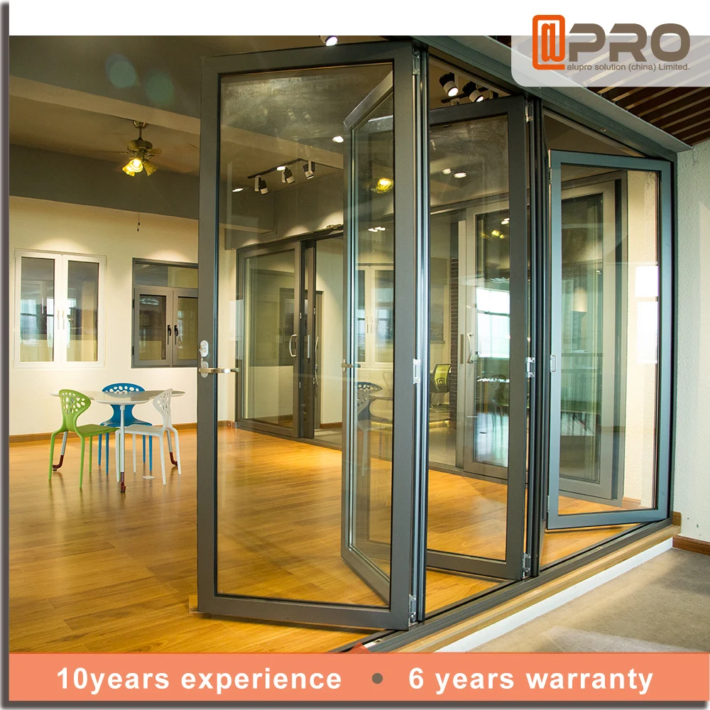 
new model window grills2 panel bifold doors aluminium bifold door in guangzhou aluminum glass patio exterior bifold doors double 