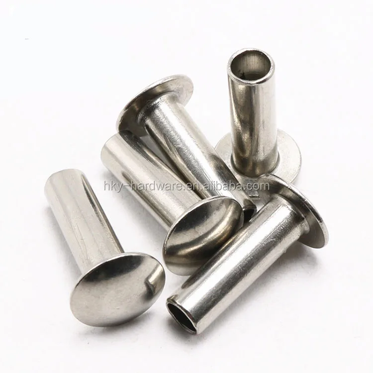 5mm stainless steel truss head hollow semi tubular rivet