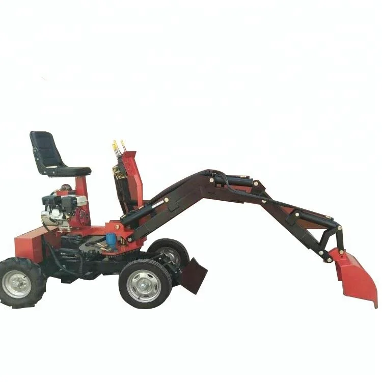 Mini digger backhoe excavator loader tractor for garden tool
