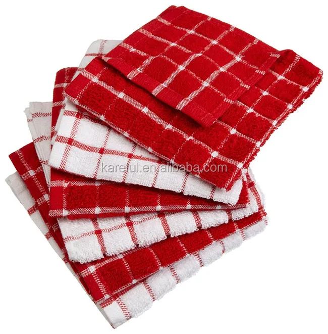 100% Cotton, Machine Washable,Terry Kitchen Dish Cloth
