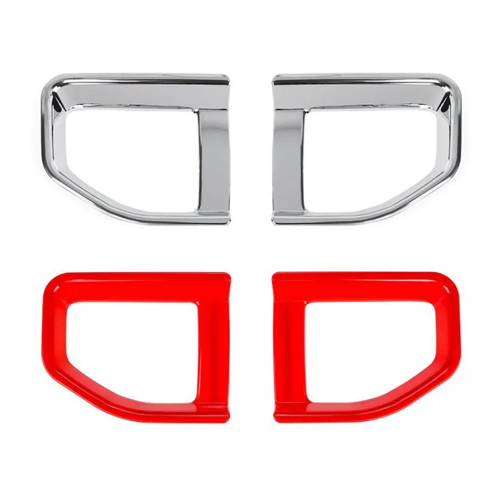 Rear Bumper Fog Light Trim Decorative Sticker protective cover frame for jeep wrangler JL Exterior Accessories 2018 2019