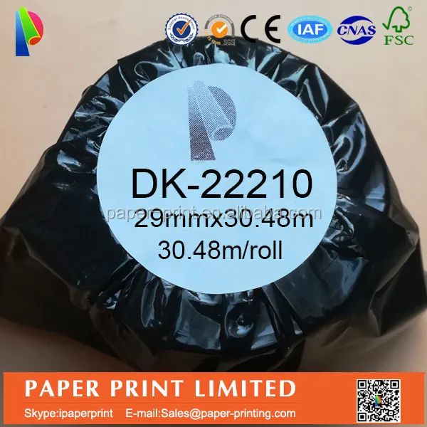 Compatible dk rolls dk2210 dk22210 continuous length labels for ql-720nw