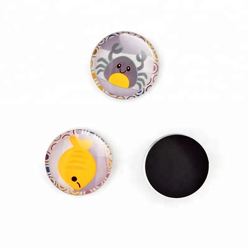 Luyun 3d Glass Fridge Magnet Customised Time Gem Fish Picture Country Magnets For Fridge