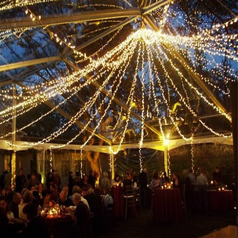 Wedding Ceiling LED Light String Ceiling Net Fairy Lights for Party Canopy Indoor Decoration