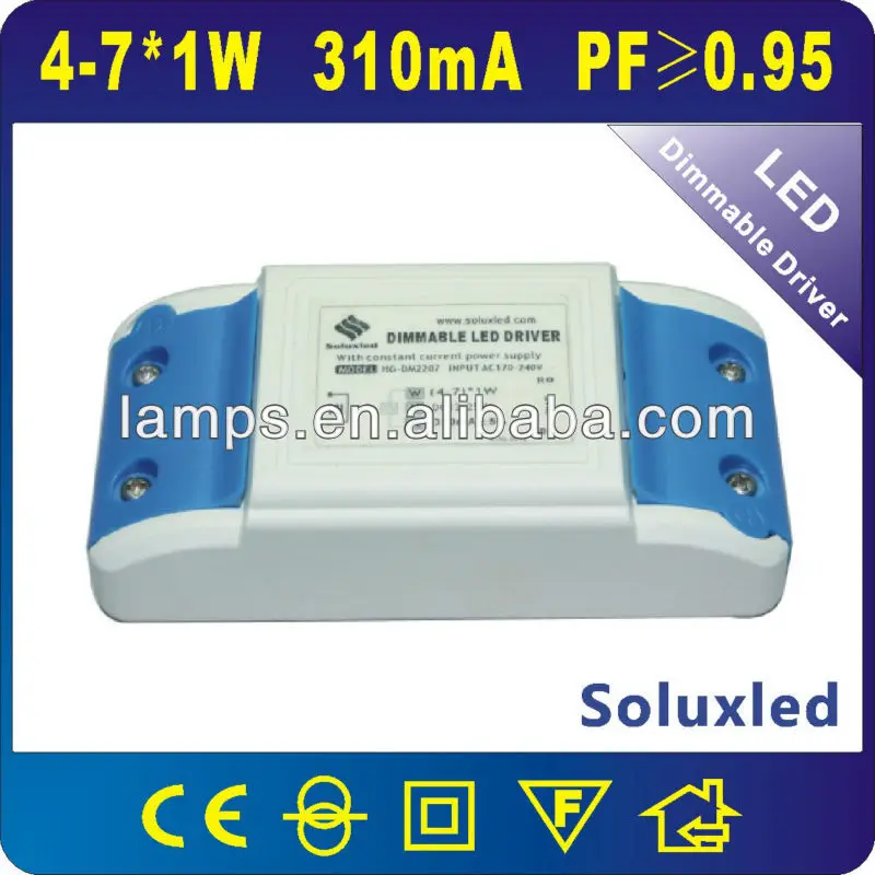 затемнение светодиодной водитель 7w шт коробка