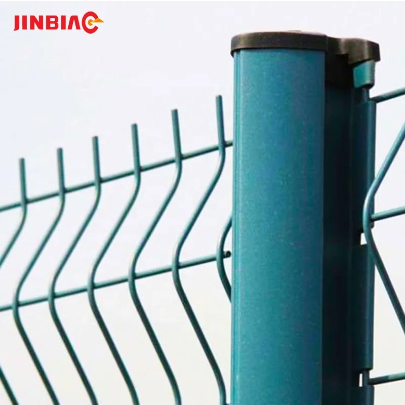Wholesale good quality outdoor galvanized steel fence, white mesh wire fence panels, prefab houses fence