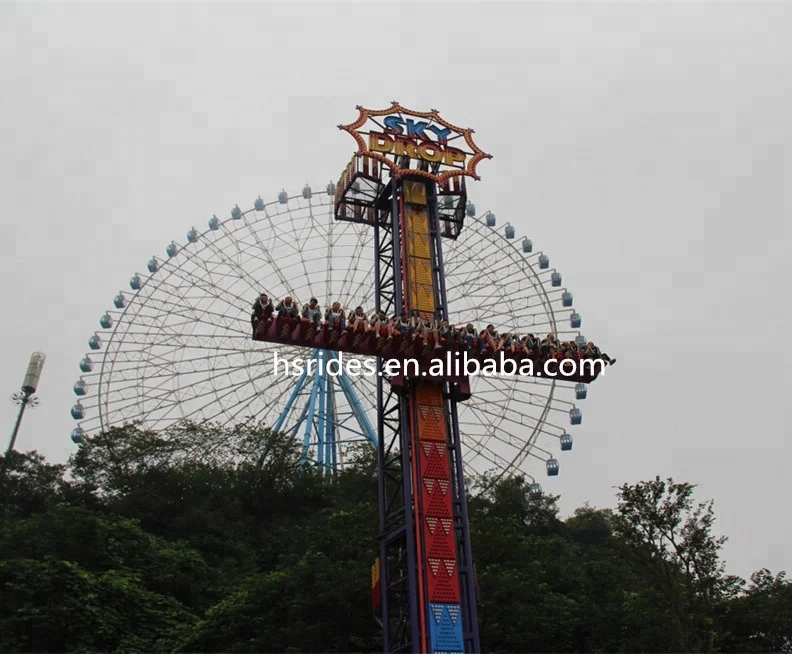 Sky Drop Thrilling Amusement Park Equipment Rides