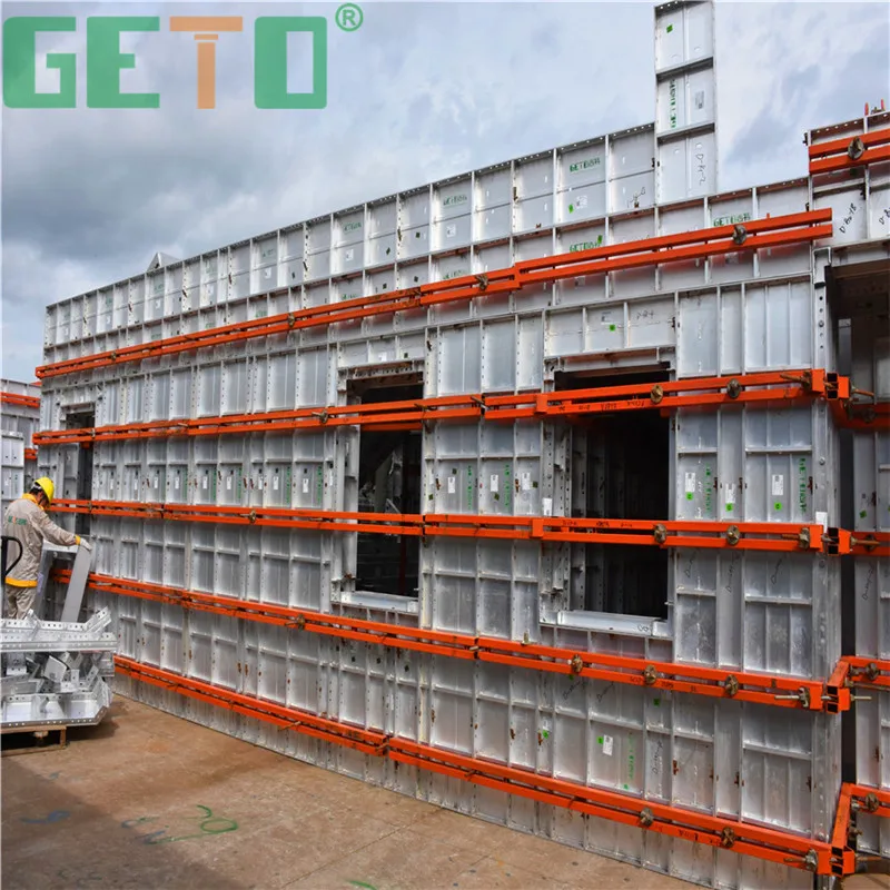 Lower cost high efficiency kumkang aluminium formwork for building villa project