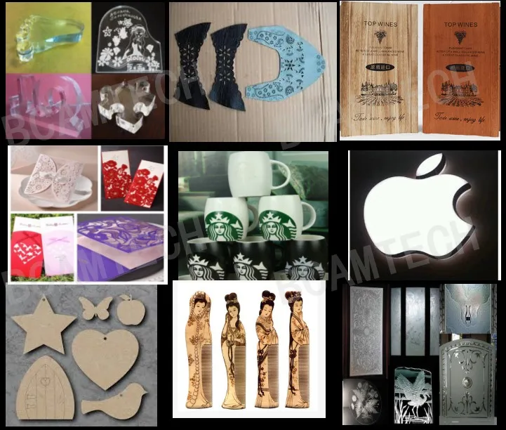 CO2  lacer cutting machine price for processing glass bottle laser machine