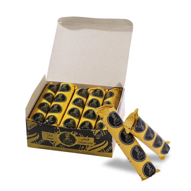 HongQiang Быстрый горение круглый shisha Уголь Для кальян