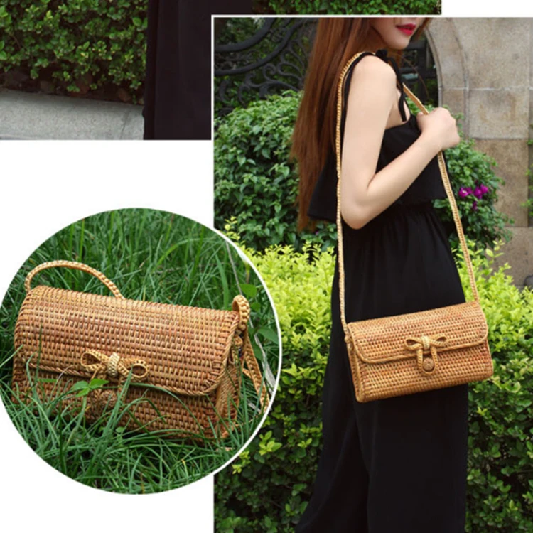 
Best Price Superior Quality Good Quality Hand Made Woven Shoulder Rattan Bag 