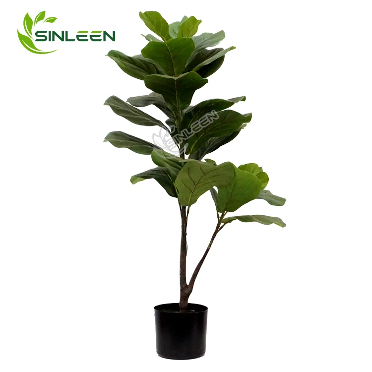 Ficus Lyrata Artificial Wholesale Bonsai Trees Plant Fiddle Leaf Fig Tree