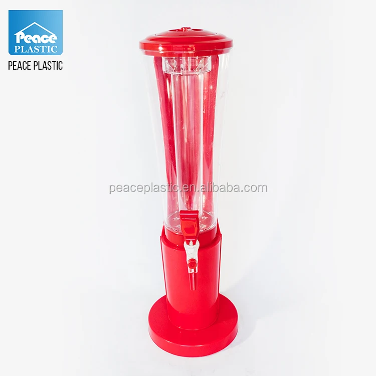 3 litres plastic cooler draft dispenser beer tower