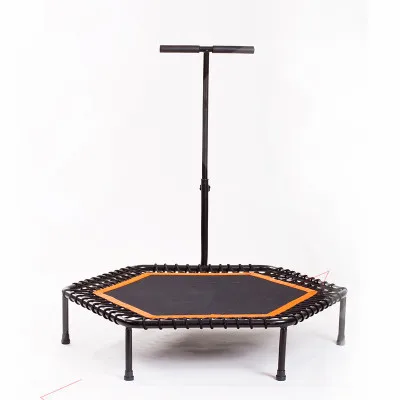 Wholesale  Adult Fitness indoor  folding mini  trampoline  with handle,fitness equipment