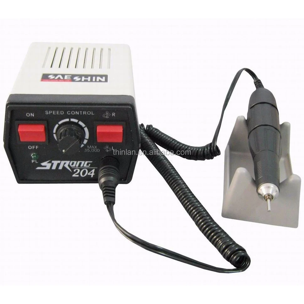 Высококачественная продукция из Китая по Заводской Цене SAESHIN Dental Lab Carving Strong 204 Micro Motor 102L полировальный наконечник 220V