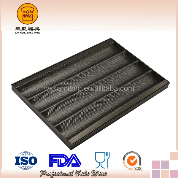 Безопасности пищевых продуктов Алюминия с Антипригарным Тефлоновым Покрытием Багет Лоток