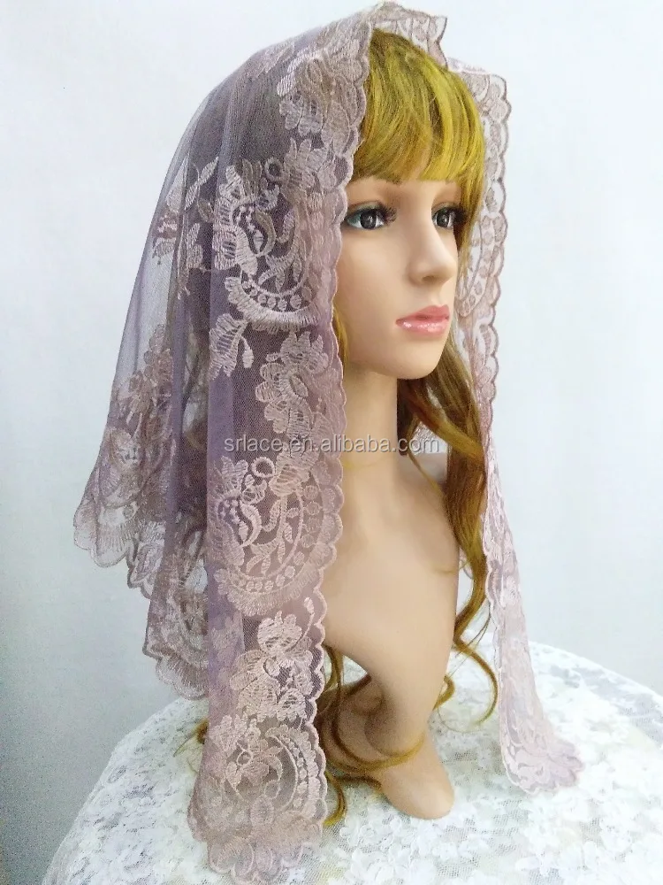 Triangle Lace Scarf Lace Trim Scarf Veil