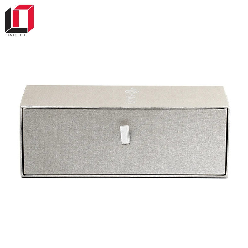 Luxury drawer shape cardboard paper sunglasses case box with custom logo