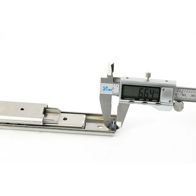 TH2035SSDJ 35mm Drawer Slide Two Way Chinese Manufacture Stainless Steel Sheet Drawer Slide Full Extension Slide