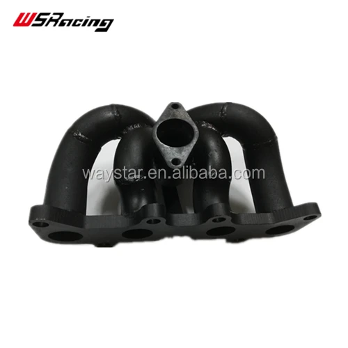 Performance Mild steel exhaust manifold for Toyota starlet EP82/EP91 4EFTE fit T25 T28 T3 T4 flange