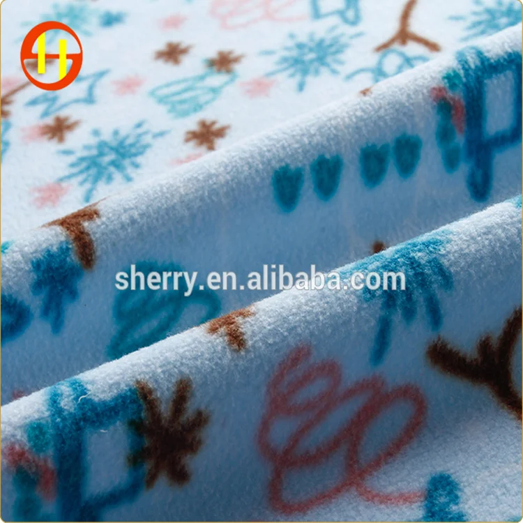 factory direct price cloth print design 100 polyester mirco polar fleece fabric for dress