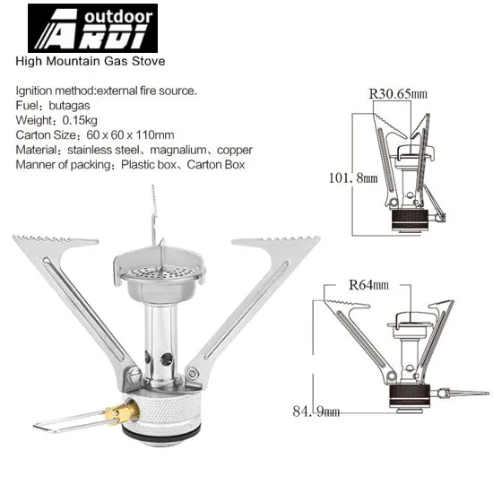 Strong power portable outdoor camping gas stove