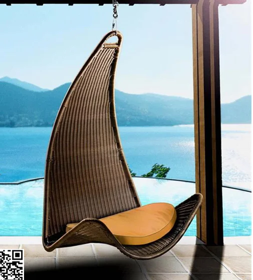Rattan garden furniture outdoor patio swing chair
