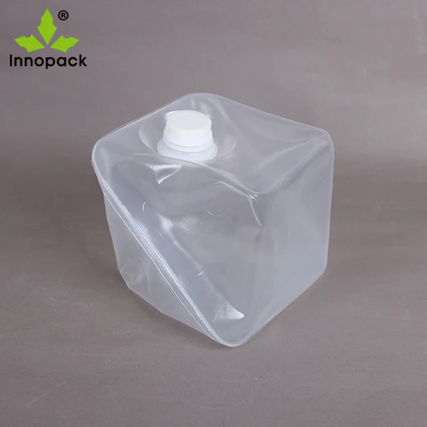 LDPE 5l Litre Clear Plastic Collapsible Jerry Can with Screw Cap
