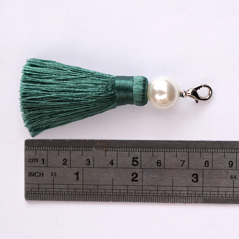 LONGJIE  charm manual craft colorful silk thread keychain tassel for bag