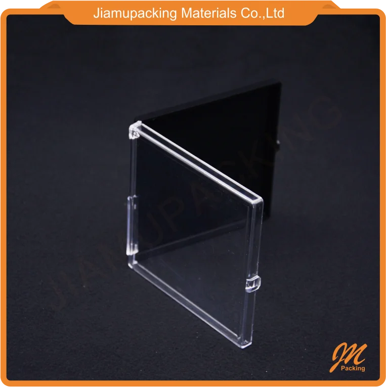 Small Acrylic clear Hard Display Plastic case Coin Holder Box